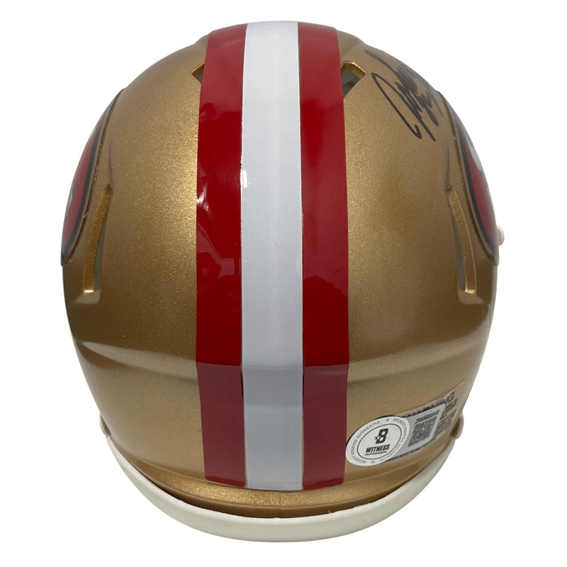 John Taylor Signed San Francisco 49ers Throwback Mini Helmet