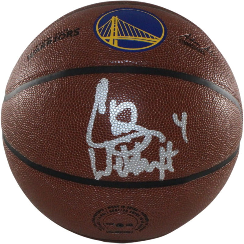 Chris Webber Signed Golden State Warriors Logo Basketball