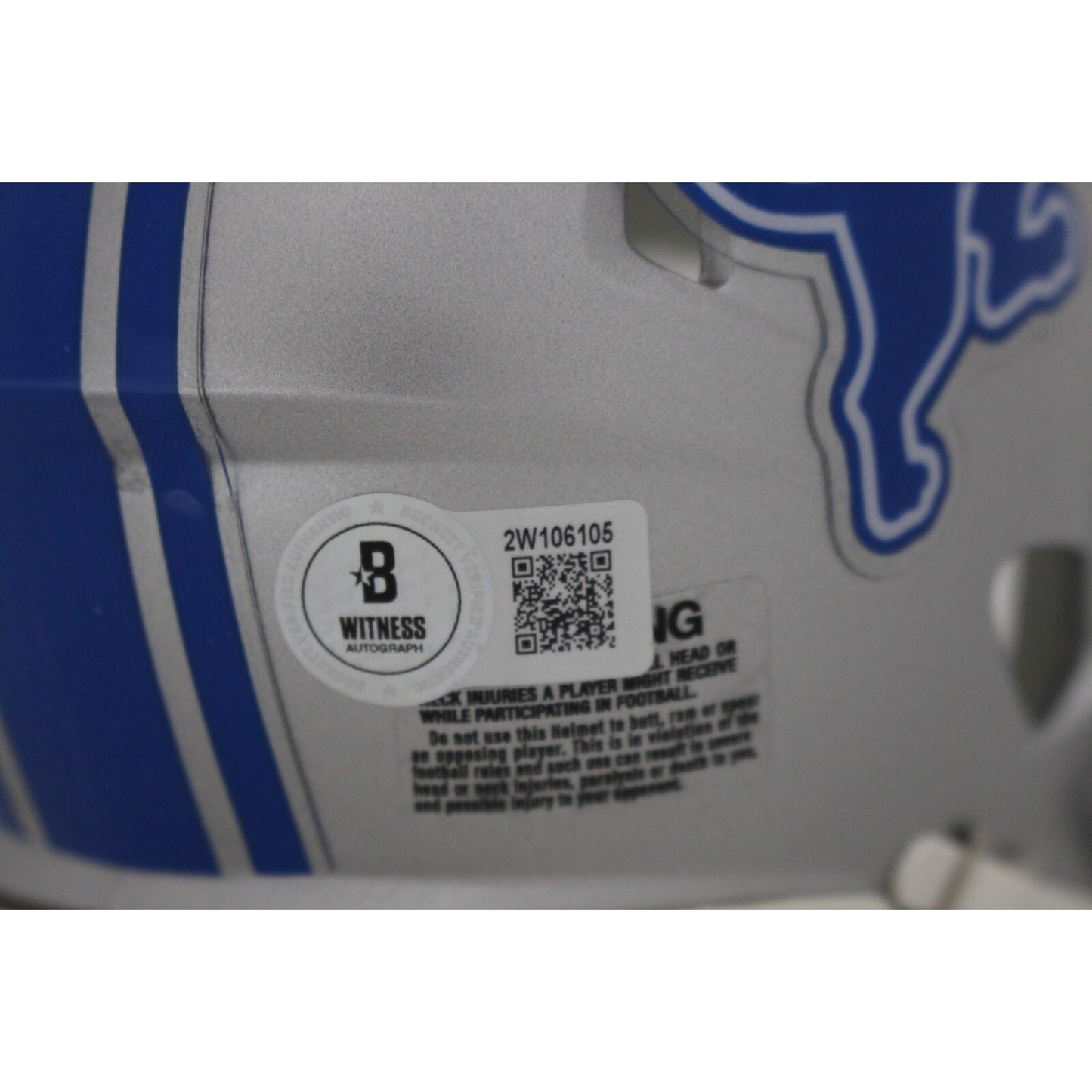 Calvin Johnson Detroit Lions Autographed Speed Mini Helmet
