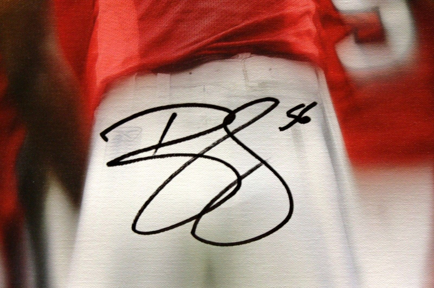 Brian Cushing Signed Houston Texans 20x24 Yelling Canvas