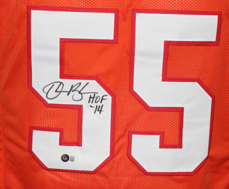 Derrick Brooks Autographed Tampa Bay Buccaneers Orange Custom Jersey