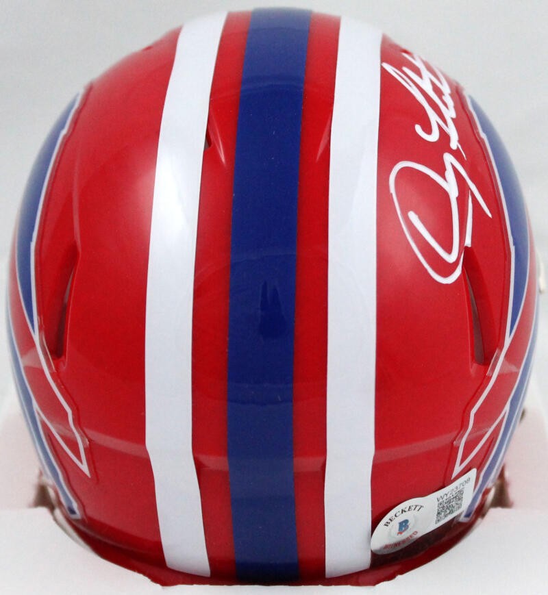 Doug Flutie Signed Buffalo Bills 1987-2001 Throwback Speed Mini Helmet