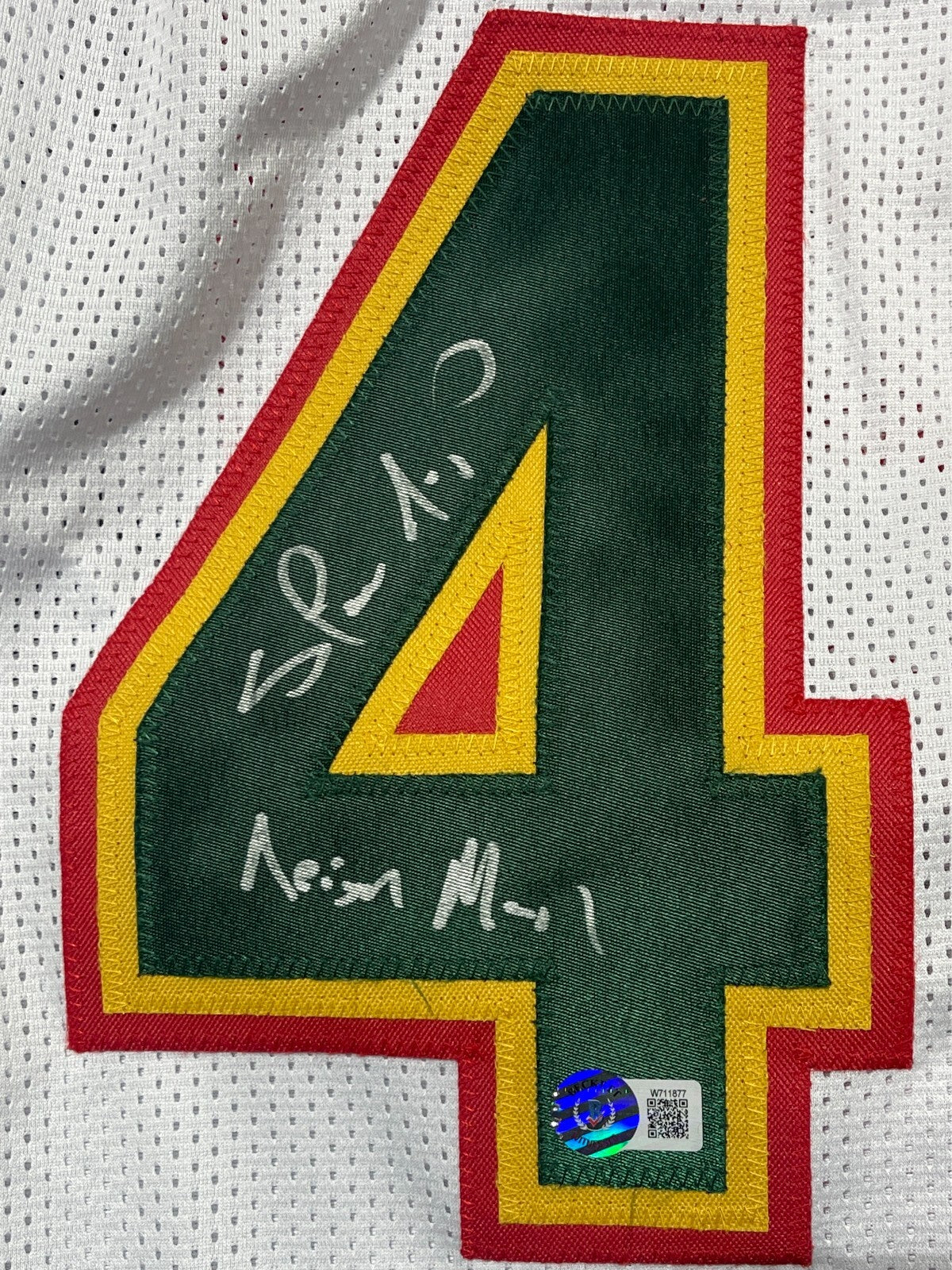 Shawn Kemp Signed Seattle Supersonics Custom Jersey "Reign Man" (BAS)