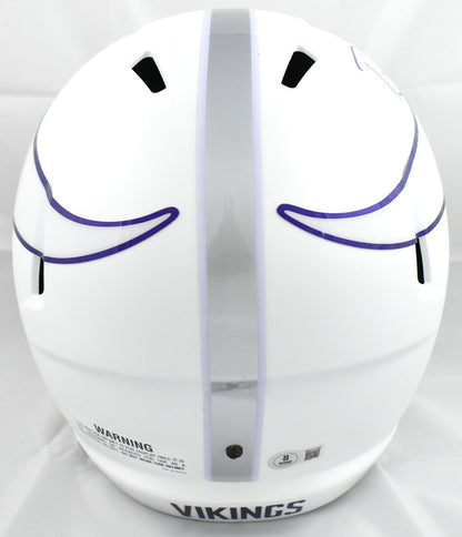 Randy Moss Signed Minnesota Vikings Full Size Speed Helmet - 2024 Alternate