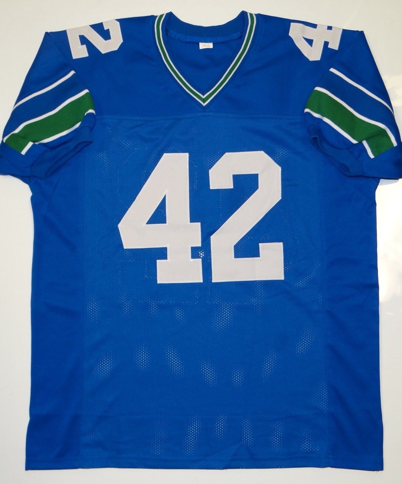 Chris Warren Autographed Blue Custom Jersey