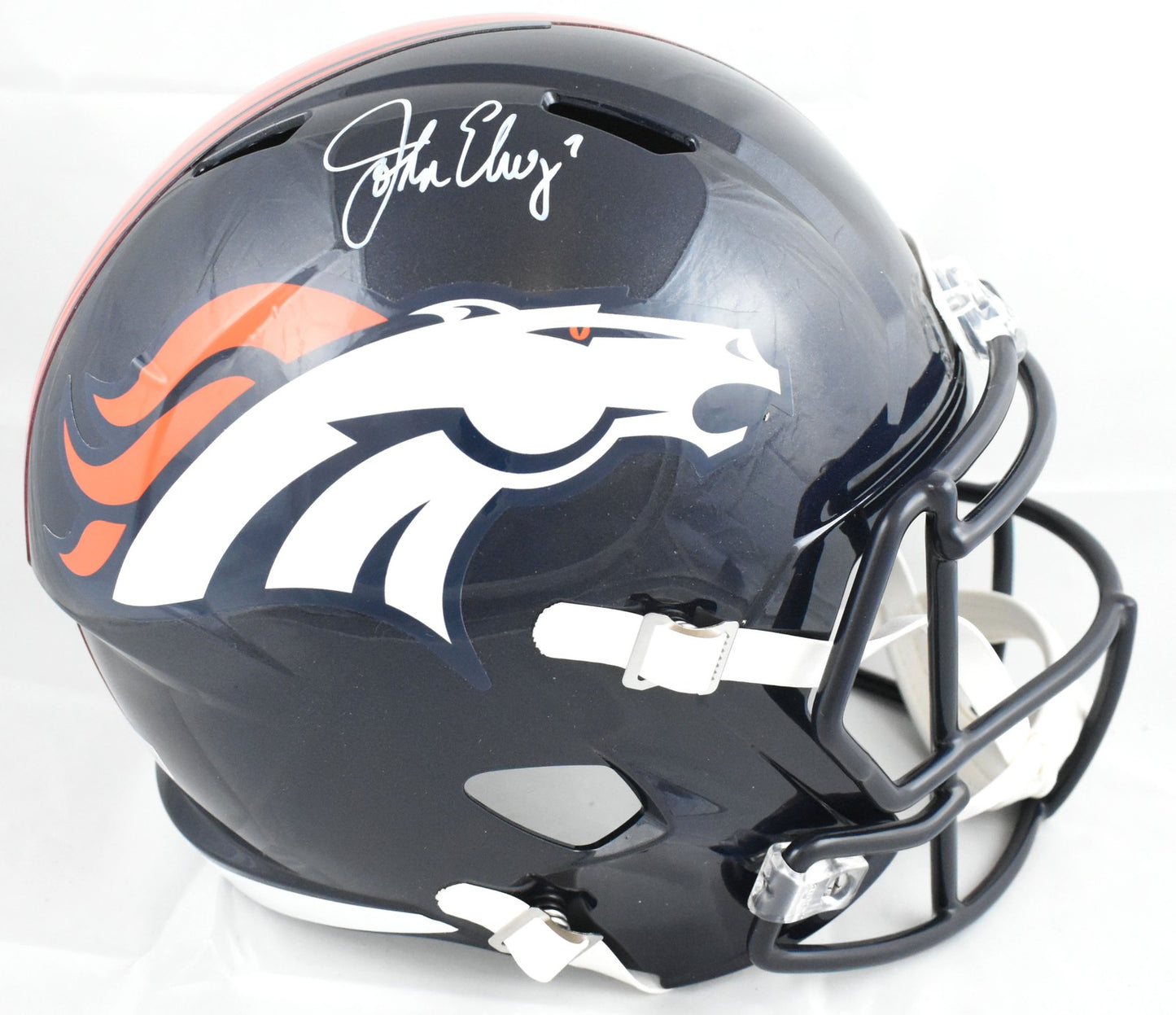 John Elway Signed Denver Broncos Full Size Speed Replica Helmet