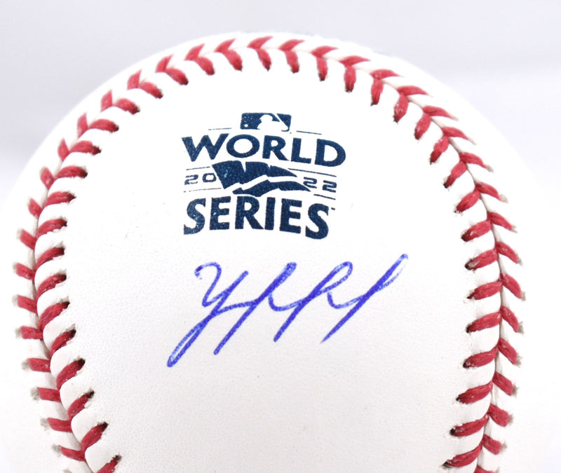 Yordan Alvarez Autographed World Series Baseball