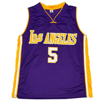 Robert Horry Signed Los Angeles Lakers Custom Basketball Jersey (JSA)