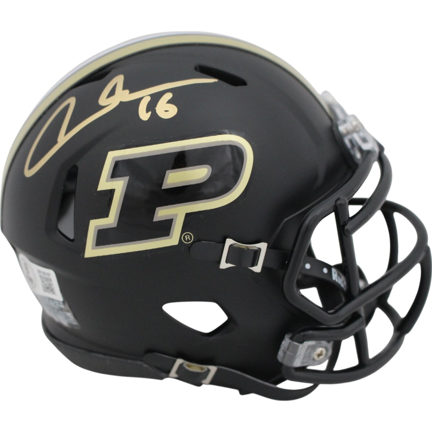 Aidan O'Connell Purdue Boilermakers Autographed Black Mini Helmet
