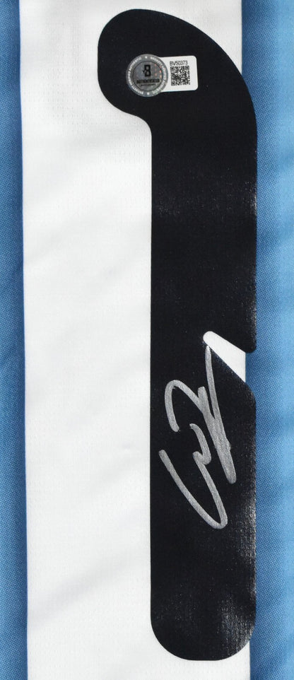 Alejandro Garnacho Autographed Argentina Home Jersey