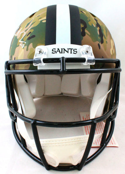 Michael Thomas Signed New Orleans Saints Authentic Camo Full Size Helmet