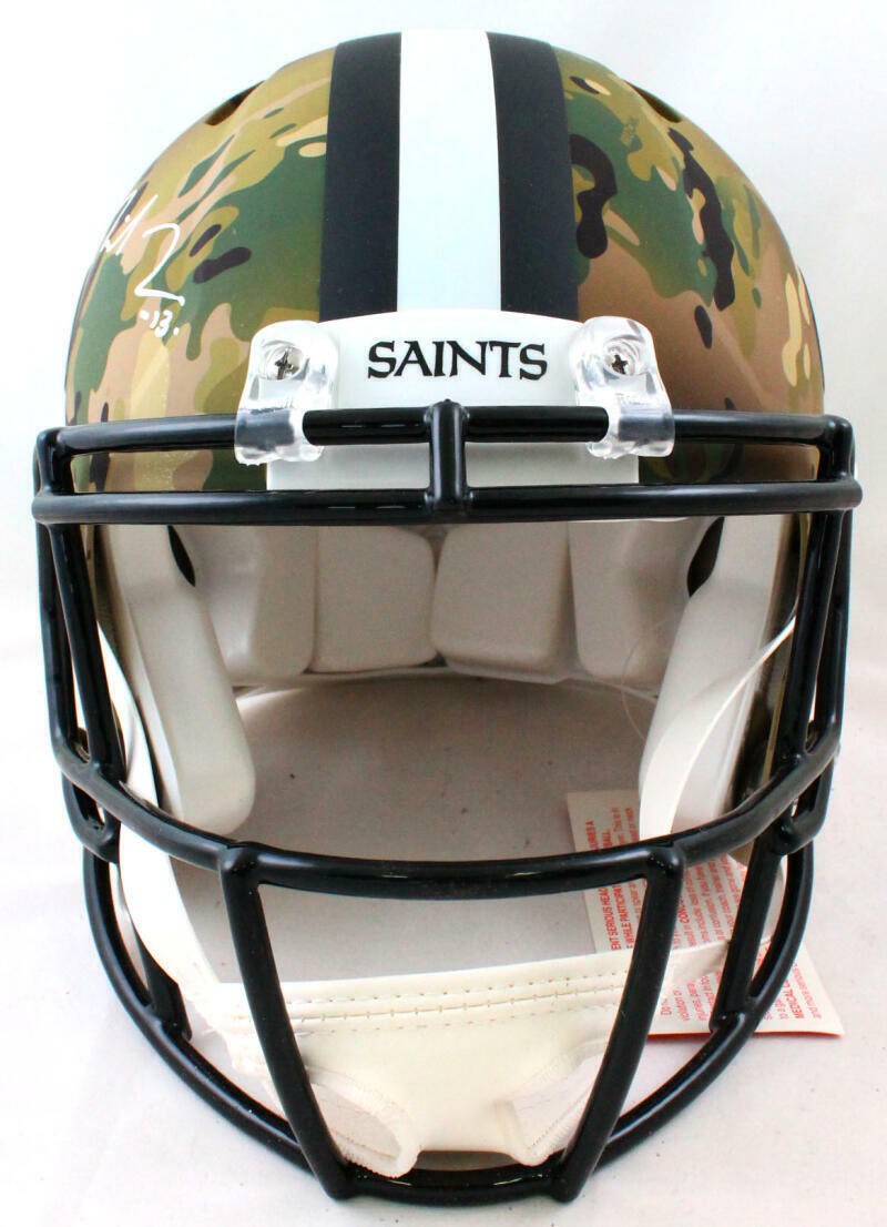 Michael Thomas Signed New Orleans Saints Authentic Camo Full Size Helmet