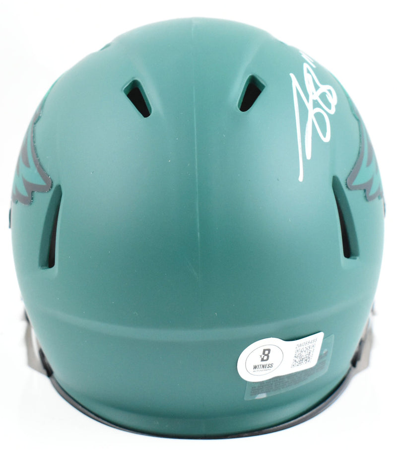 A.J. Brown Signed Philadelphia Eagles Rave Speed Mini Helmet