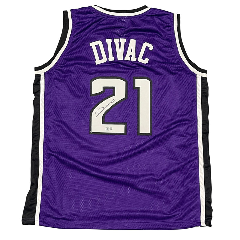 Vlade Divac Sacramento Kings Autographed Custom Basketball Jersey BAS