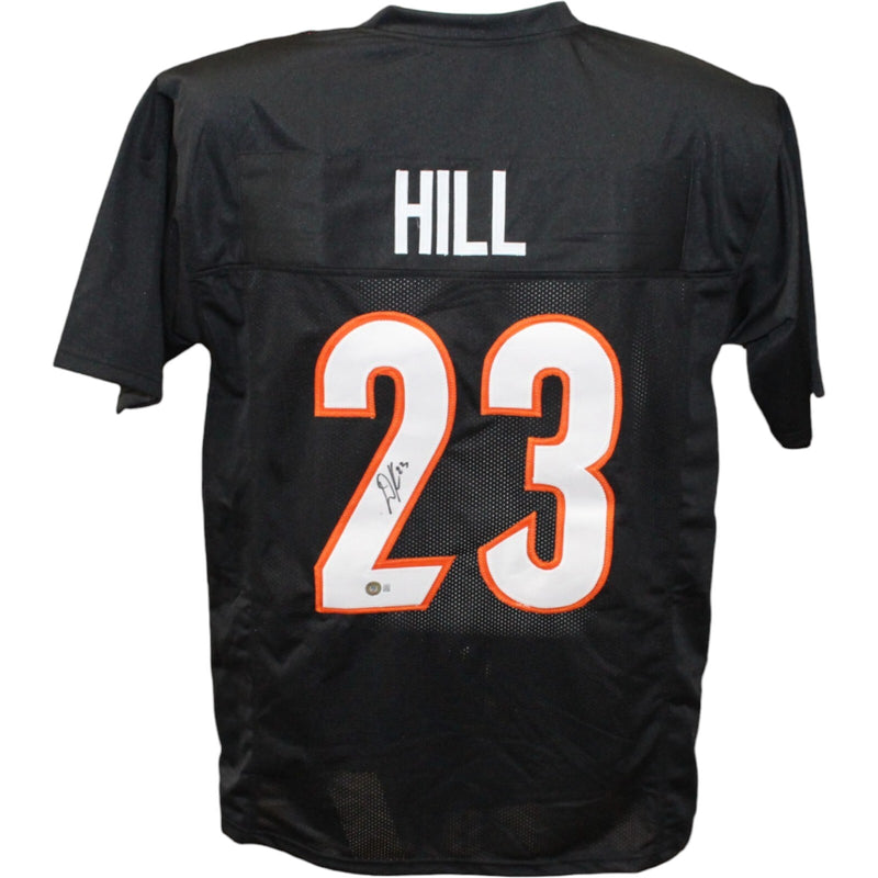 Dax Hill Autographed Cincinnati Bengals Pro Style Black Jersey (Beckett)