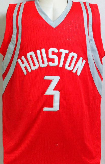 Steve Francis Autographed Red Custom Jersey