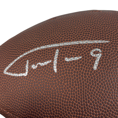 Justin Tucker & Brandon Aubrey Dual Signed Wilson Football Beckett BAS COA