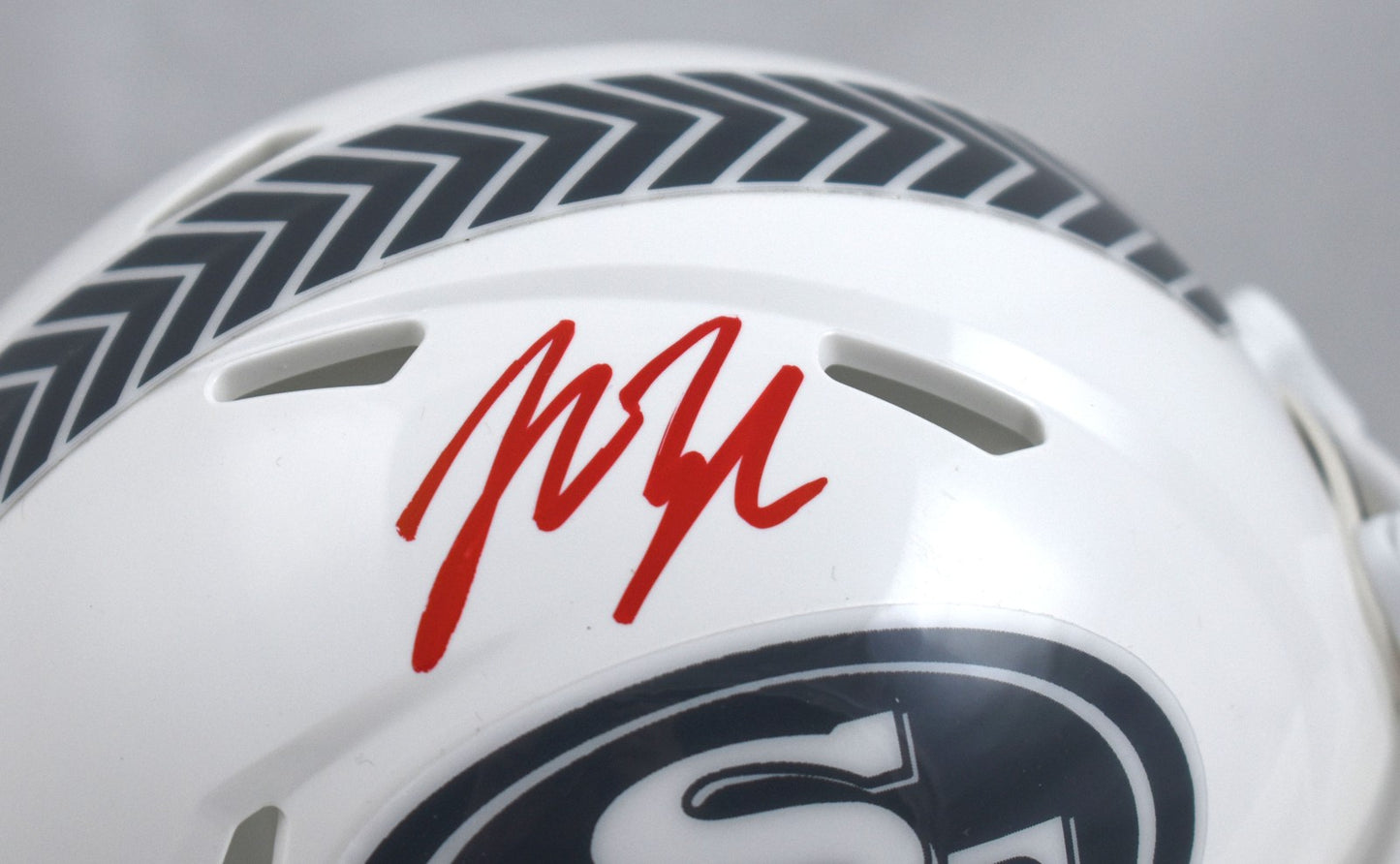 John Lynch Signed San Francisco 49ers 2024 Salute to Service Mini Helmet