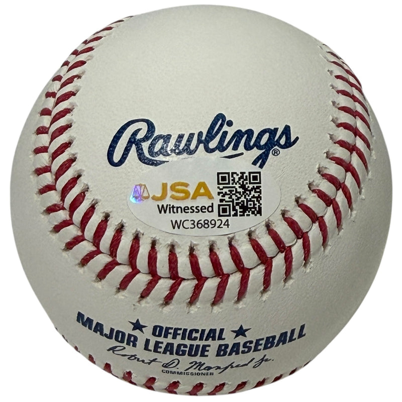 R.A. Dickey Signed New York Mets ROMLB Baseball (JSA Witness)