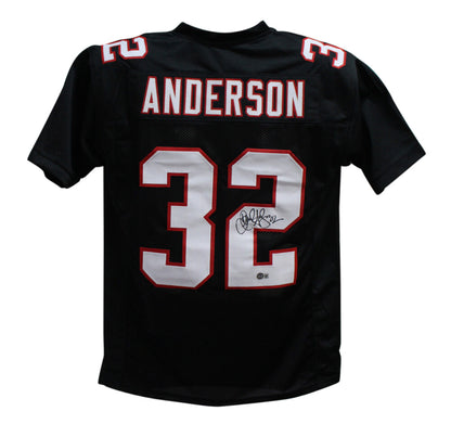 Jamal Anderson Signed Atlanta Falcons Custom Football Jersey (BAS)