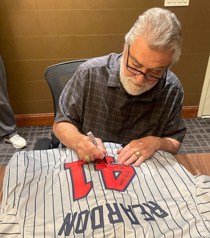 Jeff Reardon Signed Minnesota Twins Custom Jersey - 87 WSC Inscription