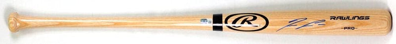Ronald Acuna Jr. Autographed Blonde Pro Baseball Bat