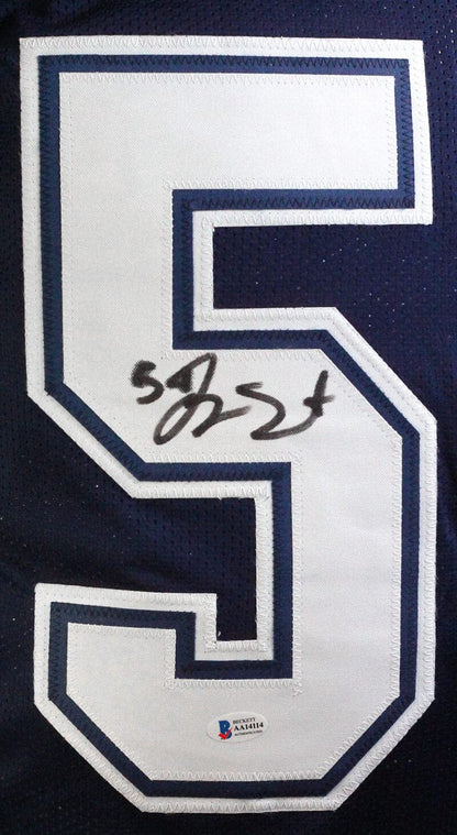 Jaylon Smith Autographed Dallas Cowboys Custom Blue Jersey