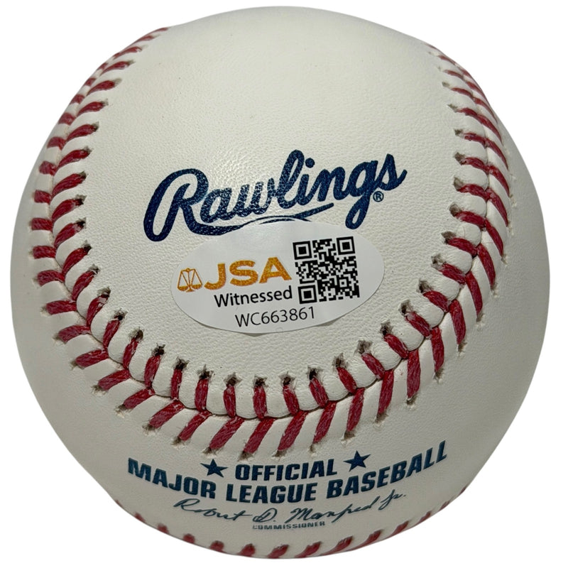 Willie Wilson Autographed Official Major League Baseball (85 WSC)