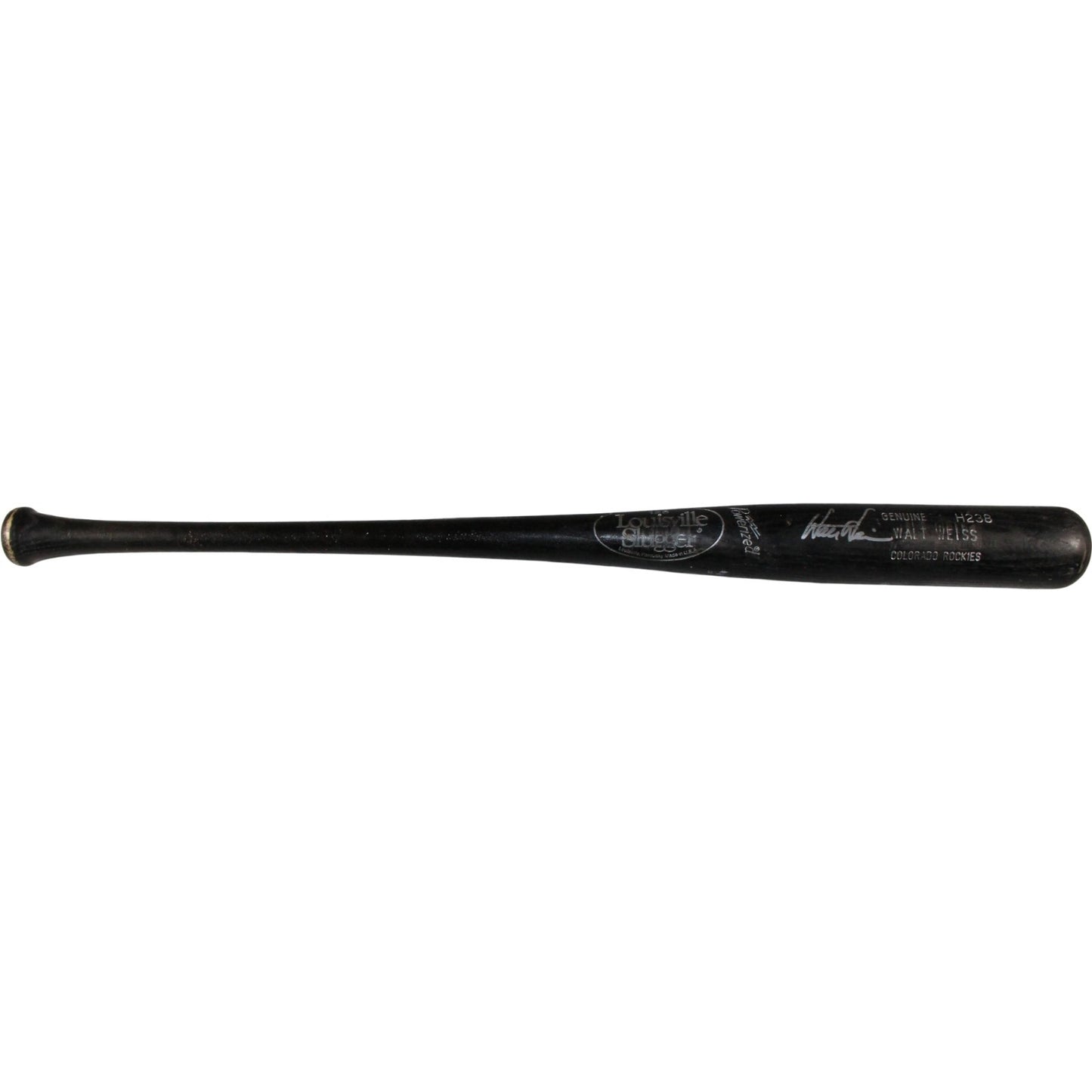 Walt Weiss Autographed Colorado Rockies Game-Used Broken Baseball Bat