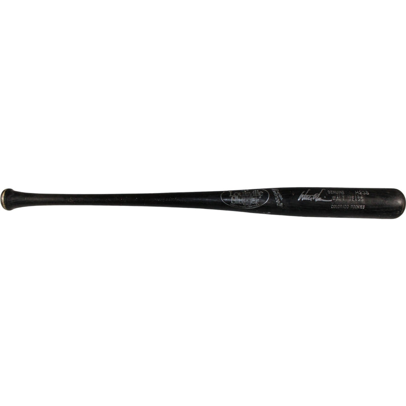 Walt Weiss Autographed Colorado Rockies Game-Used Broken Baseball Bat