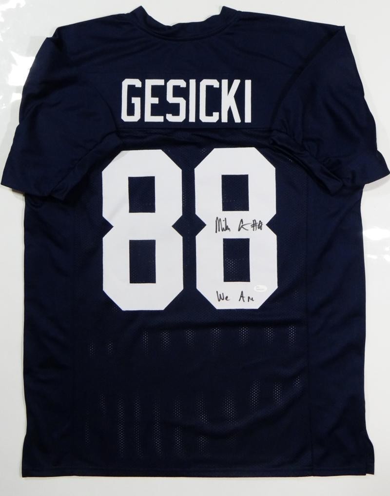 Mike Gesicki Signed Navy Custom Jersey "We Are" Inscription JSA