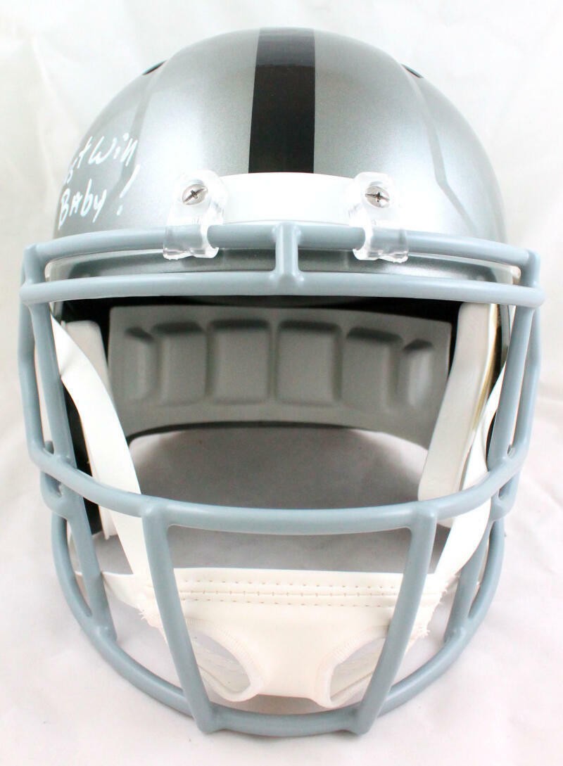 Shane Lechler Signed Oakland Raiders Full Size Flash Replica Helmet