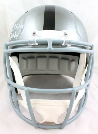 Shane Lechler Signed Oakland Raiders Full Size Flash Replica Helmet