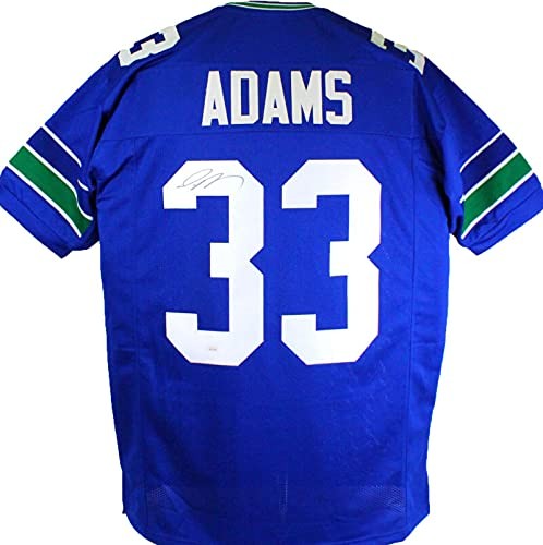 Jamal Adams Autographed Blue Custom Jersey