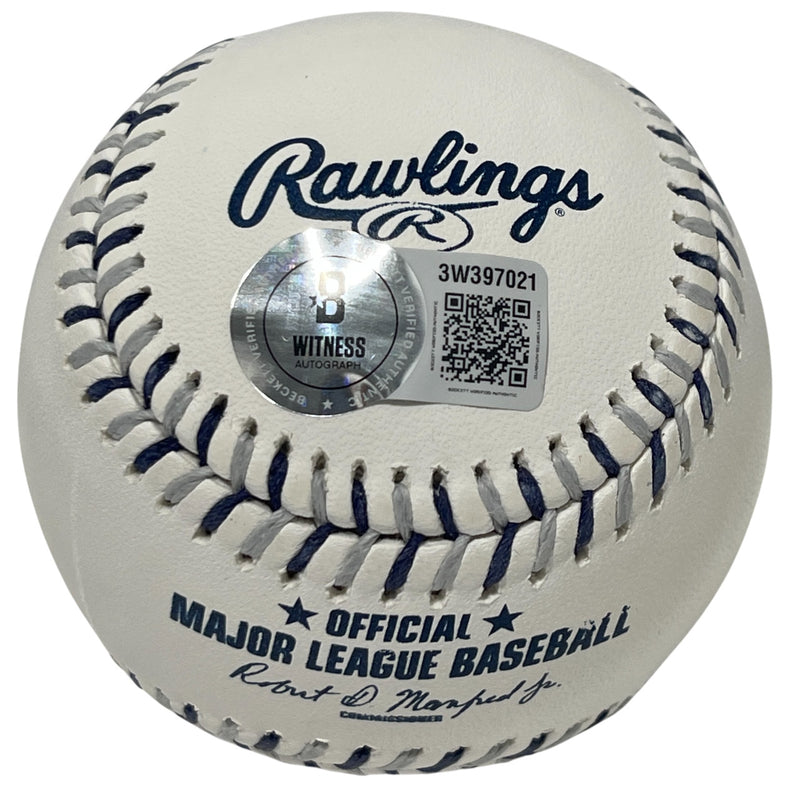 Mariano Rivera Signed New York Yankees Logo Official MLB Baseball