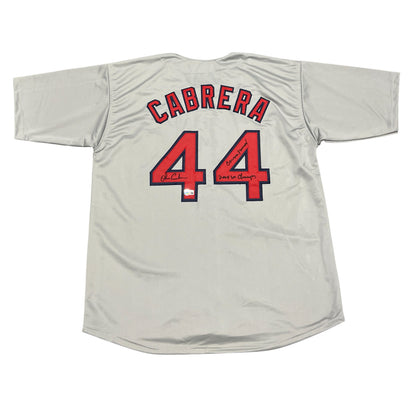 Orlando Cabrera Boston Red Sox Signed Custom Jersey (WS & Curse Inscr)