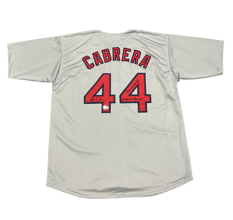 Orlando Cabrera Boston Red Sox Signed Custom Jersey (WS & Curse Inscr)