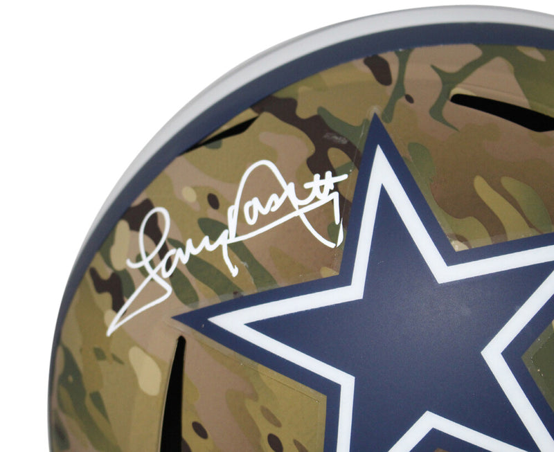 Tony Dorsett Signed Dallas Cowboys Full Size Camo Speed Helmet