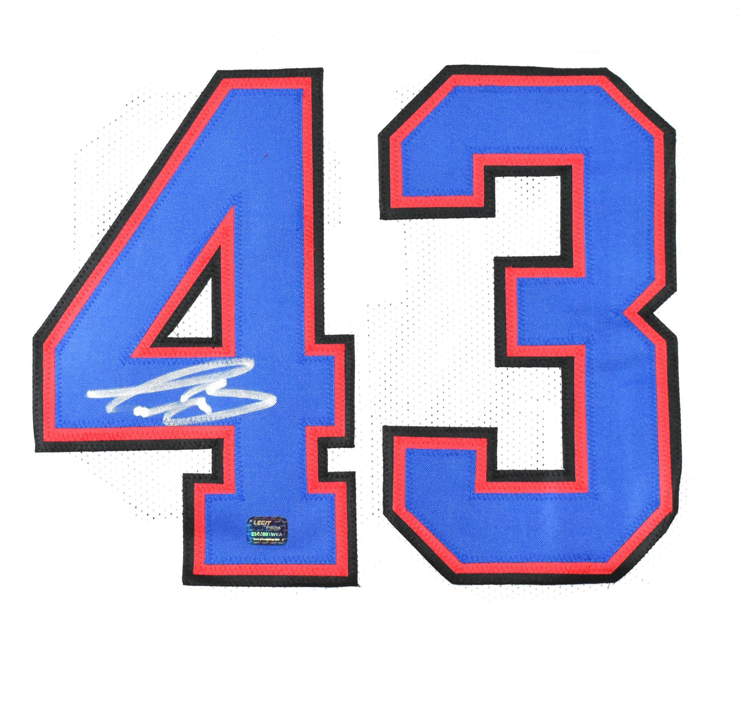 Terrel Bernard Signed Buffalo Bills White Custom Jersey