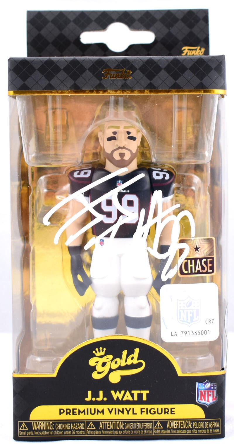JJ Watt Signed Arizona Cardinals Funko Gold 5" Vinyl Figure