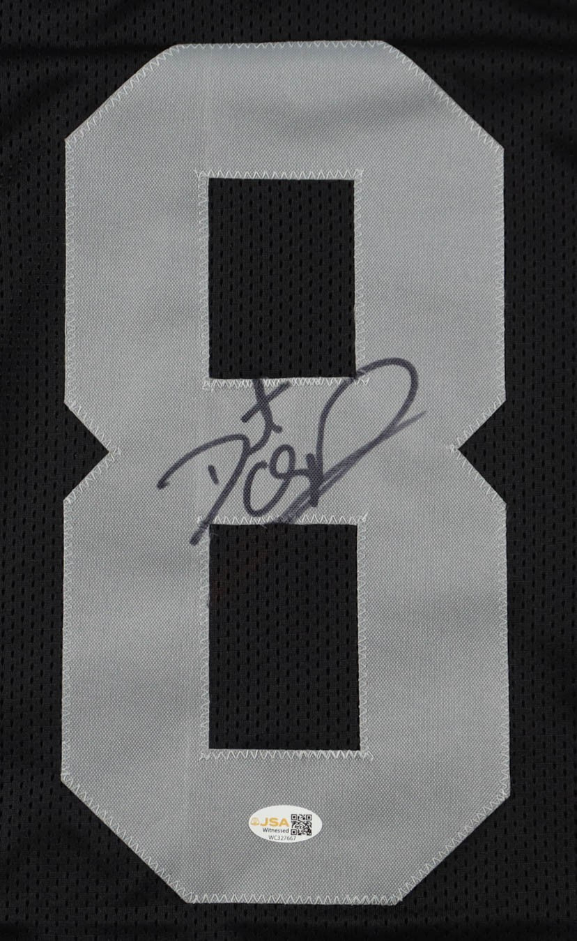 Daunte Culpepper Autographed Las Vegas Raiders Black Custom Jersey