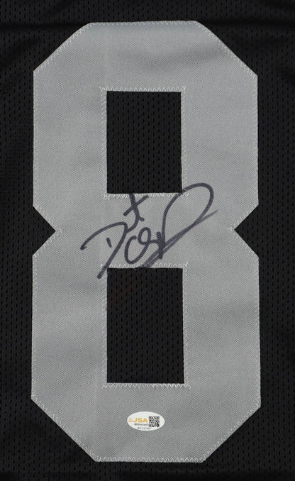 Daunte Culpepper Autographed Las Vegas Raiders Black Custom Jersey