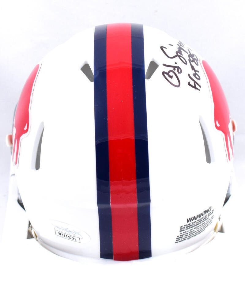 O.J. Simpson Signed Buffalo Bills 1965-73 Throwback Speed Mini Helmet (HOF)