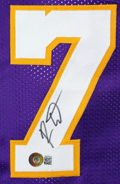 Ron Artest Signed Los Angeles Purple Custom Basketball Jersey