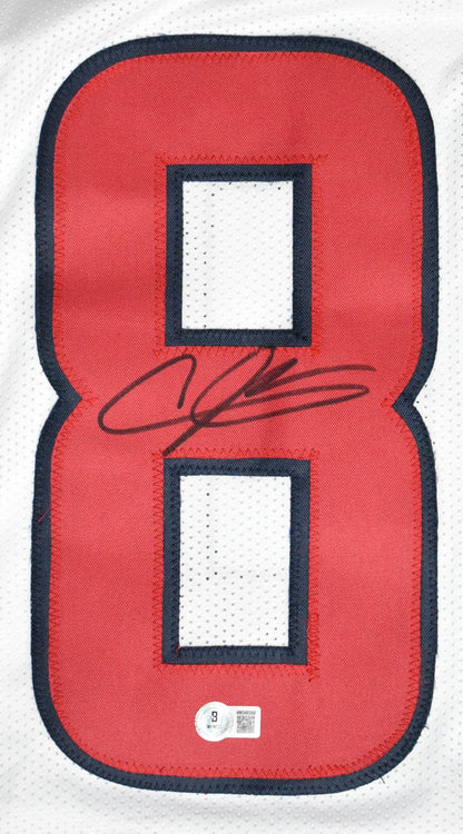 Andre Johnson Autographed Houston Texans Custom White Jersey