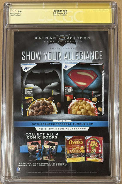 Ben Affleck Signed Batman #50 NYCC Foil Variant Comic CGC 9.6