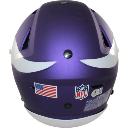 Justin Jefferson Signed Minnesota Vikings SpeedFlex Authentic Tribute Helmet