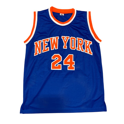 Bill Bradley Signed New York Knicks Custom Blue Jersey (JSA COA)