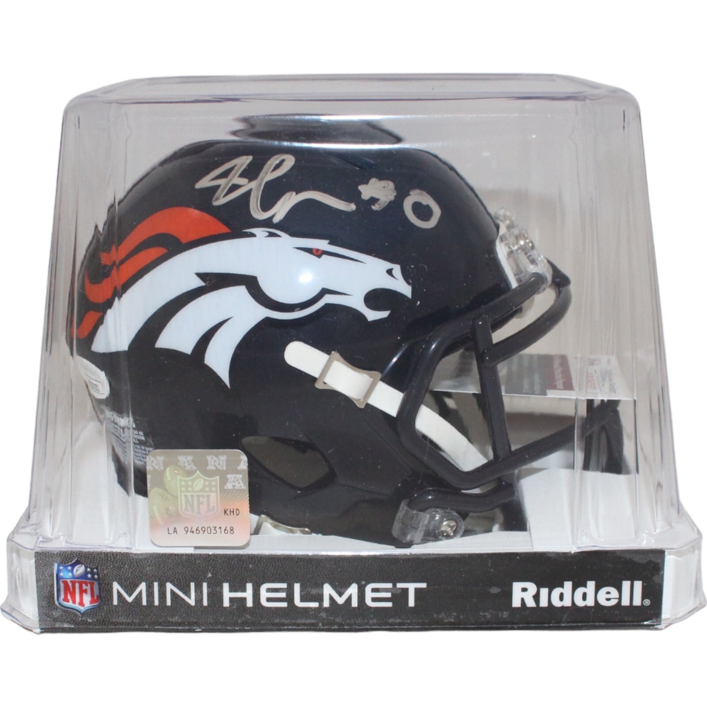 Jonathon Cooper Autographed Denver Broncos Mini Helmet JSA