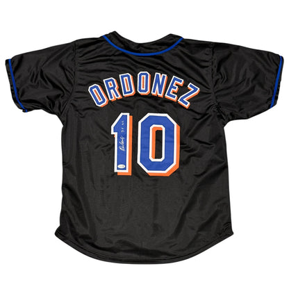 Rey Ordonez New York Mets Signed Custom Jersey "3x GG" JSA